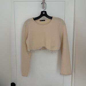 Zara Croped Knit Sweater